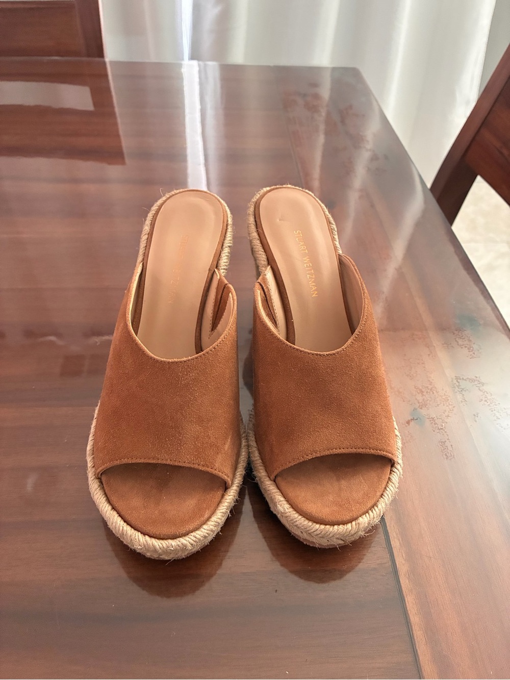 Suede Brown Wonda Espadrille Wedge Sandal- Women